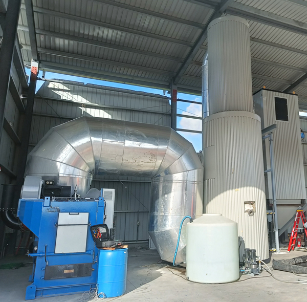 Atlas Incinerator Flue gas installation case in Guyana